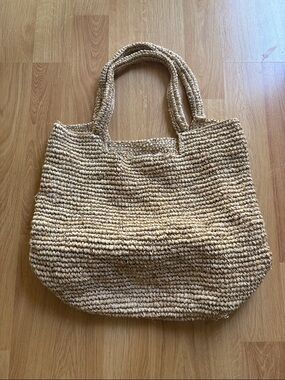 Casa Clara raffia beach bag  Straw Tote Bag - Natural Tan oversized !